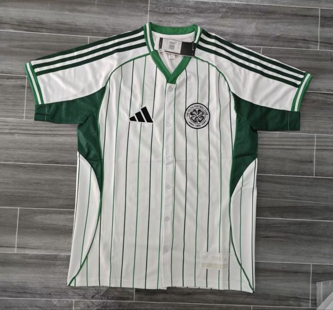 25-26 Celtic Baseball Fans Soccer Jersey