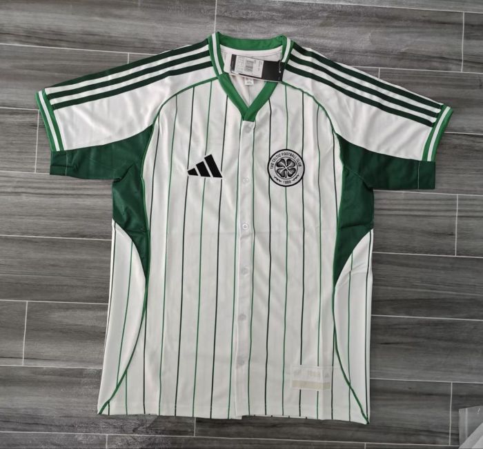 25-26 Celtic Baseball Fans Soccer Jersey