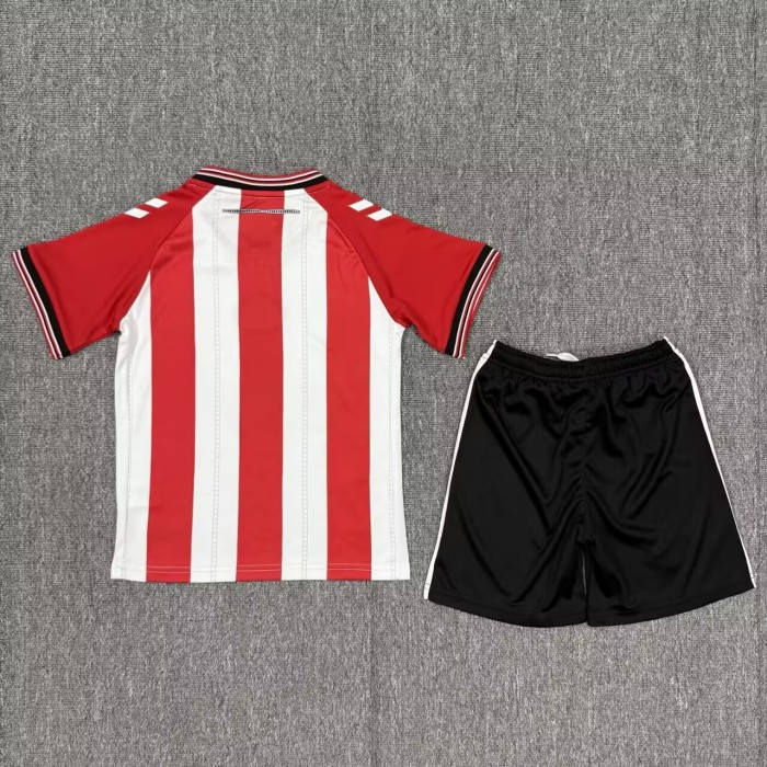 25-26 Sunderland Home Kids Soccer Jersey