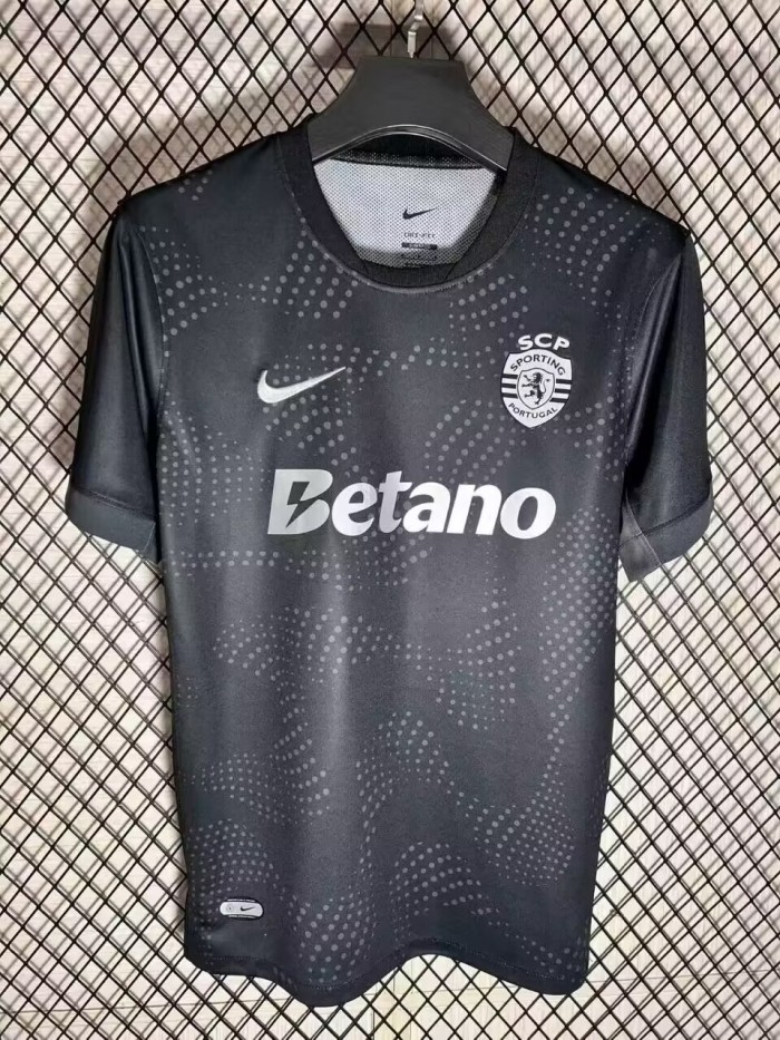 25-26 Sporting Lisbon Black Fans Soccer Jersey