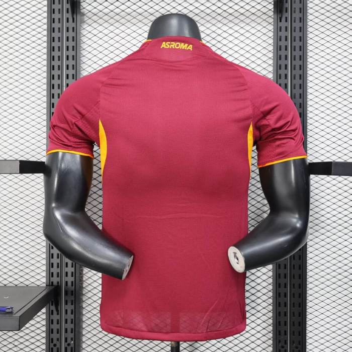 25-26 Roma Home Player Version Soccer Jersey
