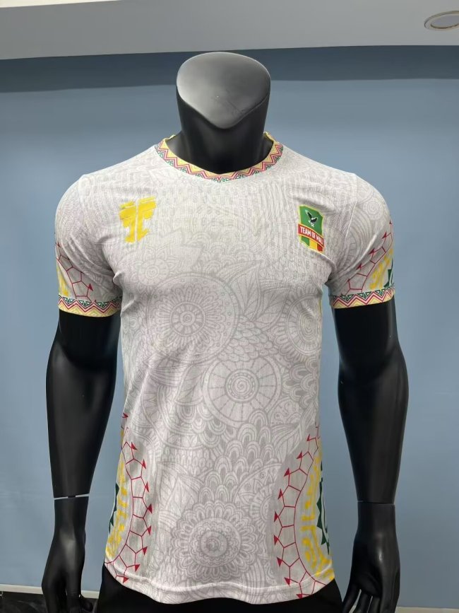 25-26 Mali White Player Version Soccer Jersey