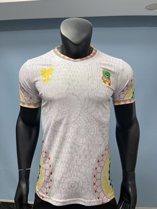 25-26 Mali White Player Version Soccer Jersey