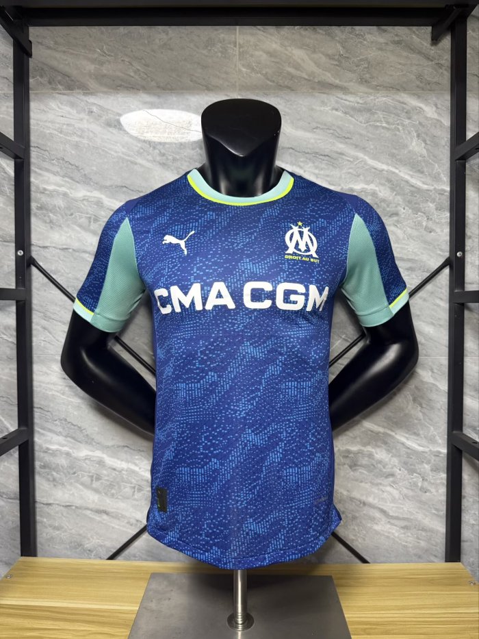 25-26 Marseille Second Away Player Version Soccer Jersey
