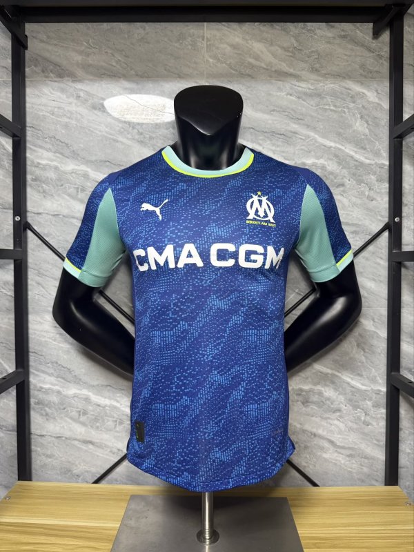 25-26 Marseille Second Away Player Version Soccer Jersey