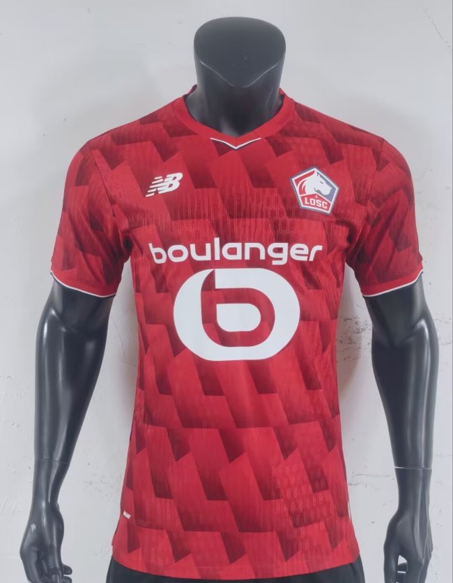 25-26 Lille Home Player Version Soccer Jersey