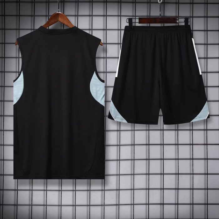 25-26 Inter Miami Black Tank top and shorts suit