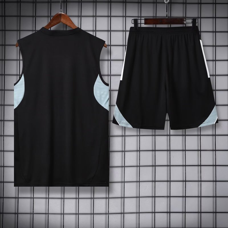 25-26 Inter Miami Black Tank top and shorts suit