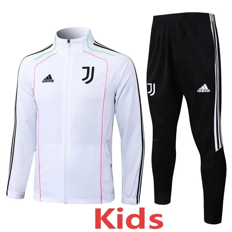 25-26 JUV White Kids Jacket Tracksuit (童装)(长拉链)
