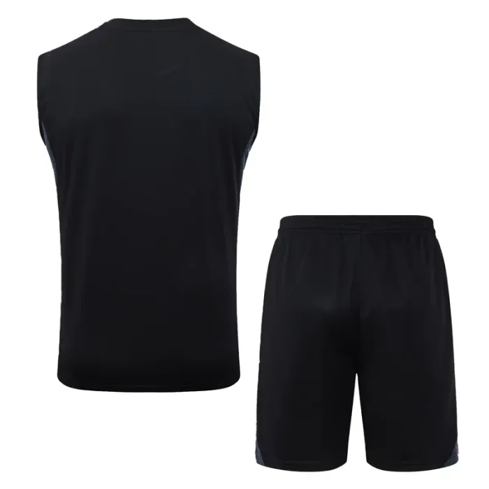 25-26 JUV Black Tank top and shorts suit