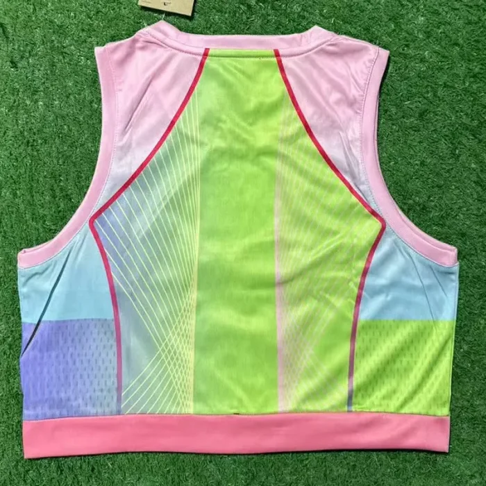 25-26 BAR Pink Yellow Women Yoga Vest