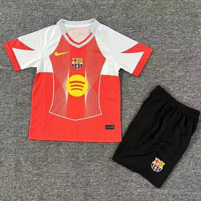 25-26 BAR Red Concept Edition Kids Soccer Jersey