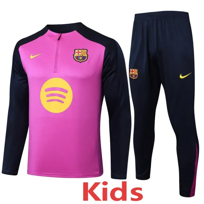 25-26 BAR Purple Kids Half Pull Tracksuit (童装)(半拉链)
