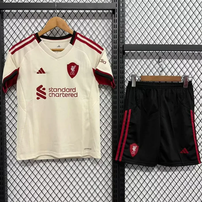 25-26 LIV Away Kids Soccer Jersey