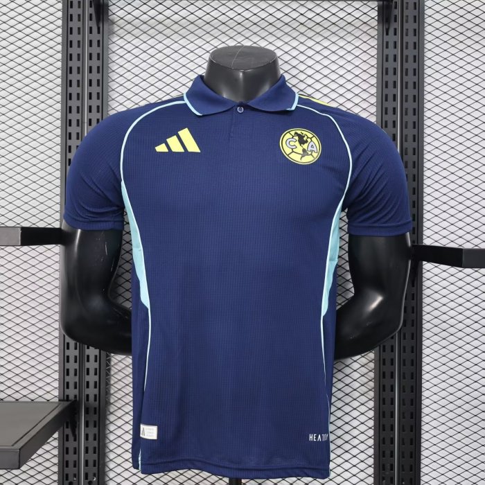 25-26 Club America Royal Blue Player Version Training Shirts