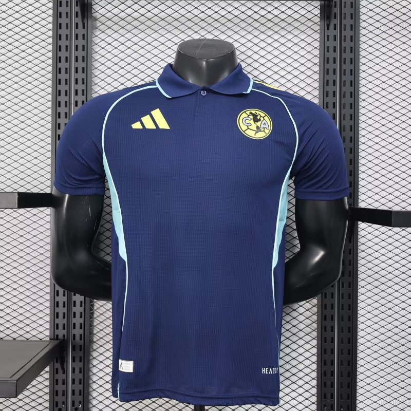 25-26 Club America Royal Blue Player Version Training Shirts