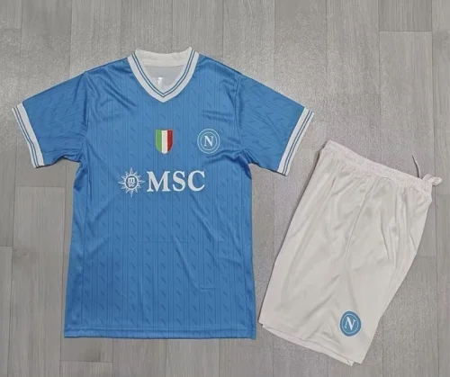 25-26 Napoli Home Kids Soccer Jersey