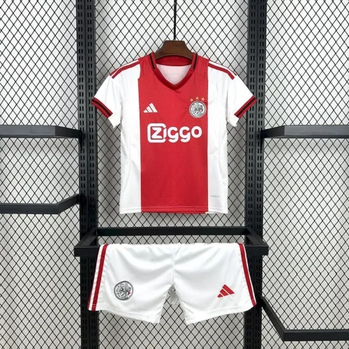 25-26 Ajax Home Kids Soccer Jersey