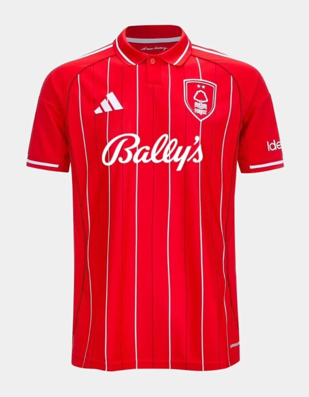 25-26 Nottingham Forest Home Fans Soccer Jersey*带赞助