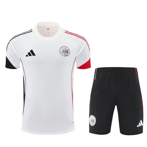 25-26 Ajax White Training Short Suit
