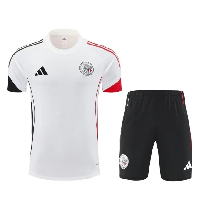 25-26 Ajax White Training Short Suit