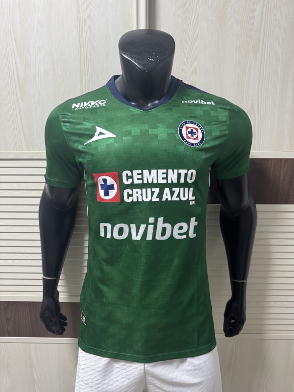 25-26 Cruz Azul Green Player Version Soccer Jersey