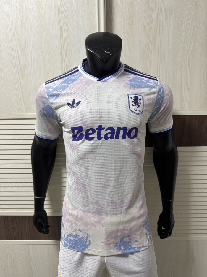 25-26 Aston Villa Second Away Player Version Soccer Jersey