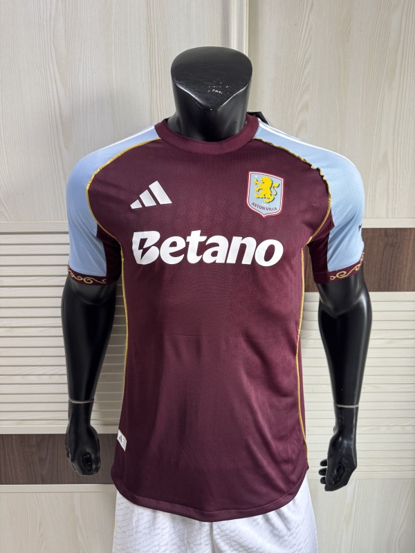 25-26 Aston Villa Home Player Version Soccer Jersey