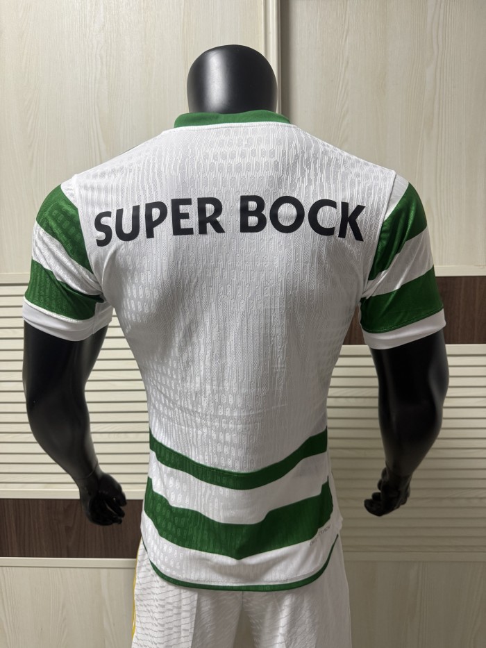 25-26 Sporting Lisbon Home Player Version Soccer Jersey