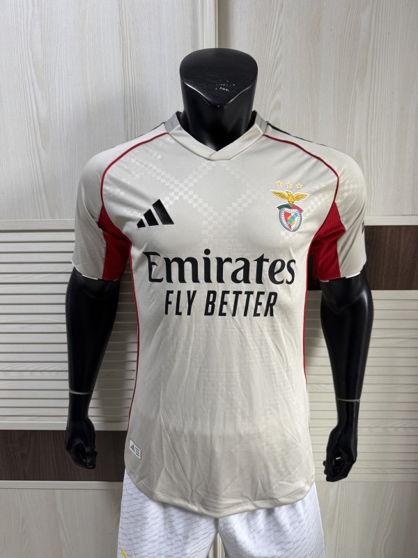 25-26 Benfica Away Player Version Soccer Jersey