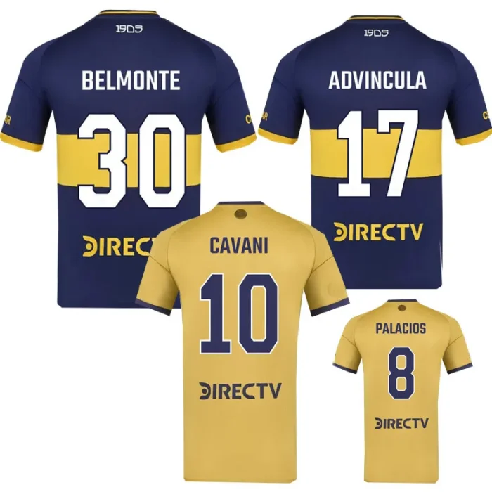 25-26 Boca Home Fans Soccer Jersey（正面带广告）