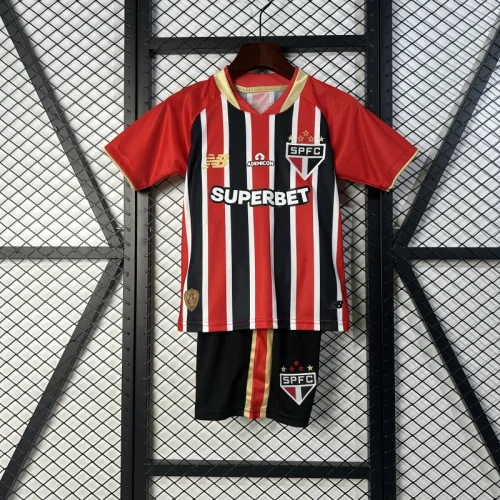 25-26 Sao Paulo Away Kids Soccer Jersey