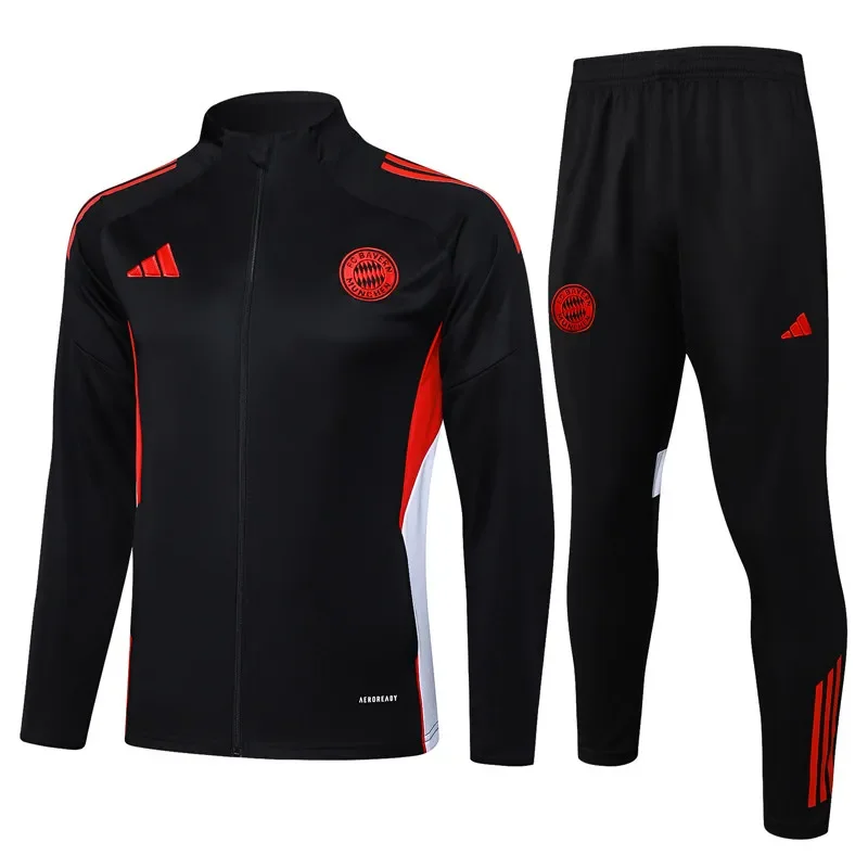 25-26 Bayern Black Jacket Tracksuit