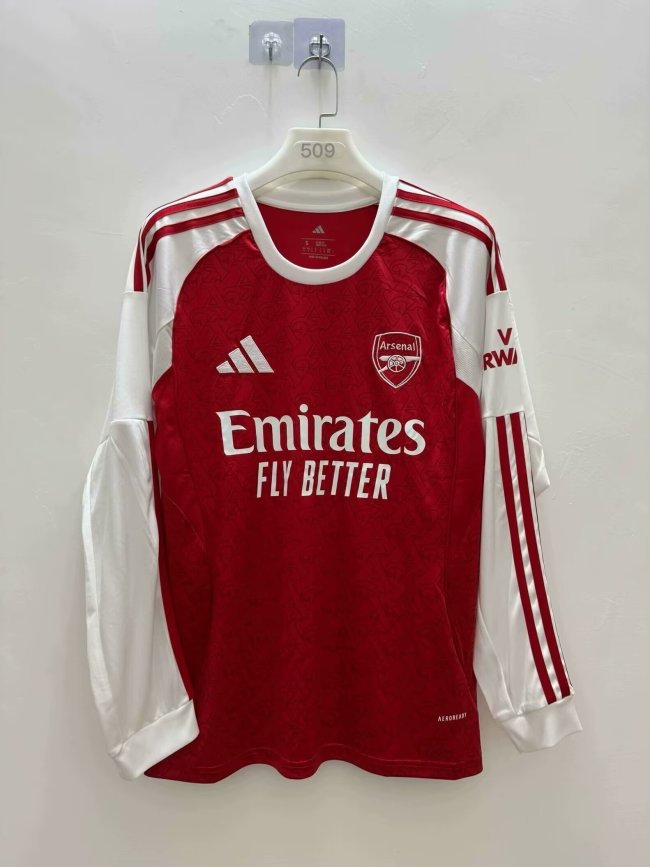 25-26 ARS Home Long Sleeve Fans Soccer Jersey