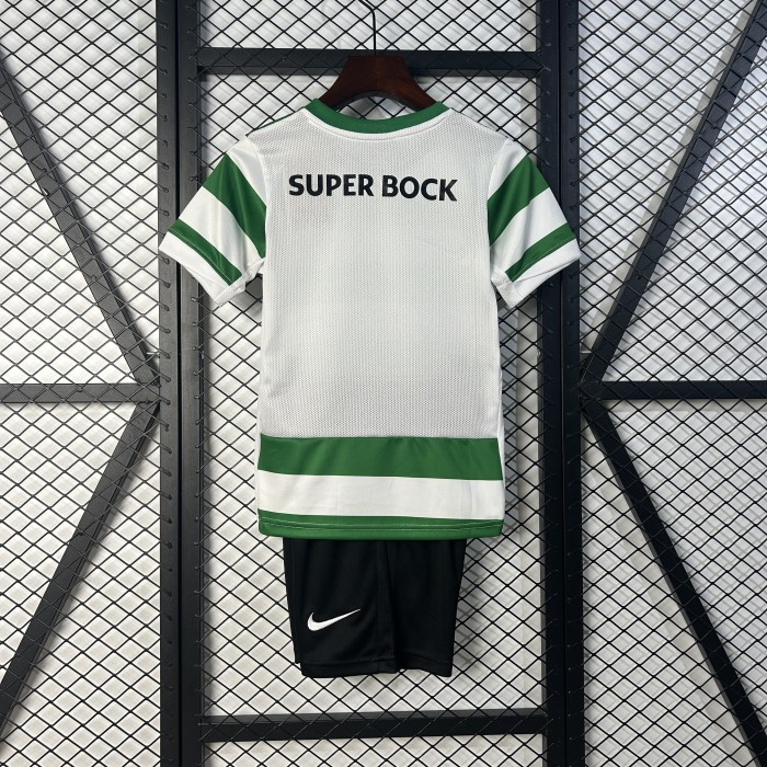 25-26 Lisbon Home Kids Soccer Jersey