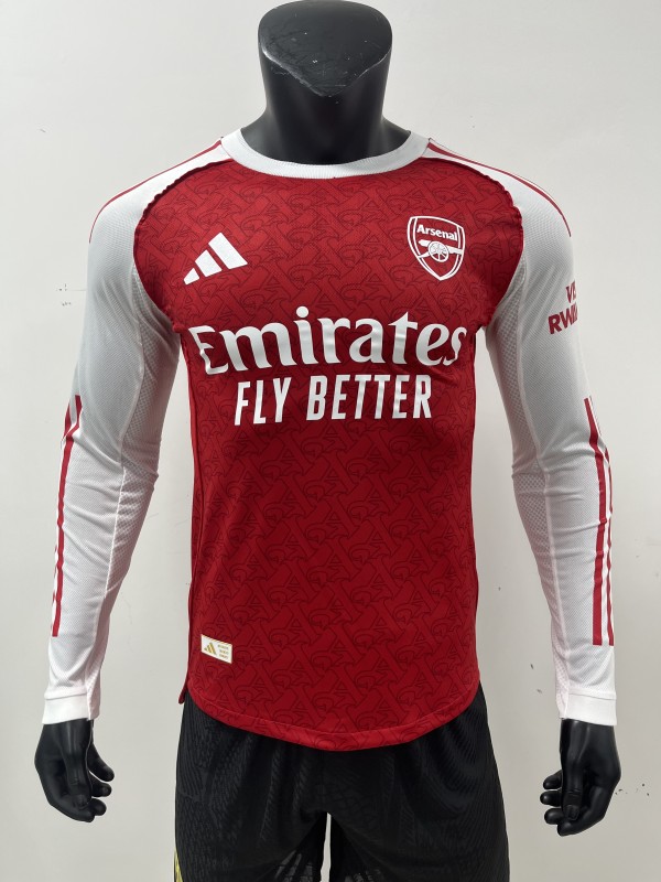 25-26 ARS Home Long Sleeve Player Version Soccer Jersey