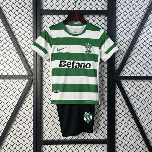 25-26 Lisbon Home Kids Soccer Jersey