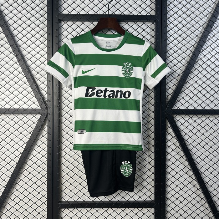 25-26 Lisbon Home Kids Soccer Jersey