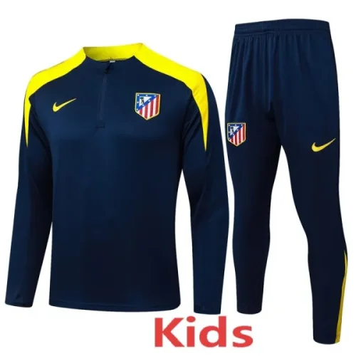 25-26 ATM Royal blue Kids Half Pull Tracksuit #E25138(童装)半拉