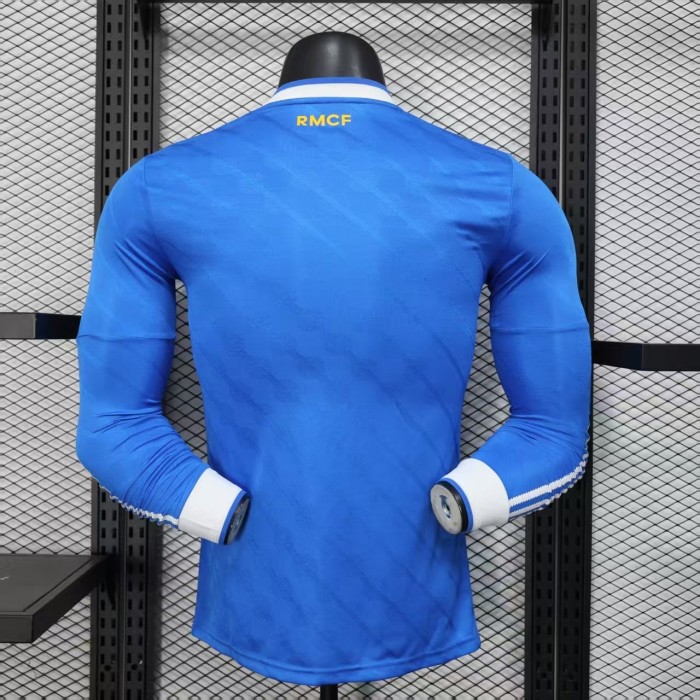 25-26 RMA Second Away Long Sleeves Player Version Soccer Jersey