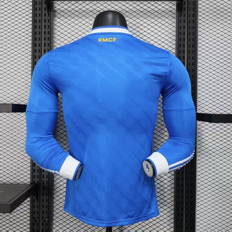 25-26 RMA Second Away Long Sleeves Player Version Soccer Jersey