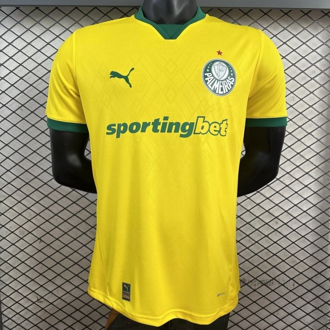 25-26 Palmeiras Yellow Player Version Soccer Jersey