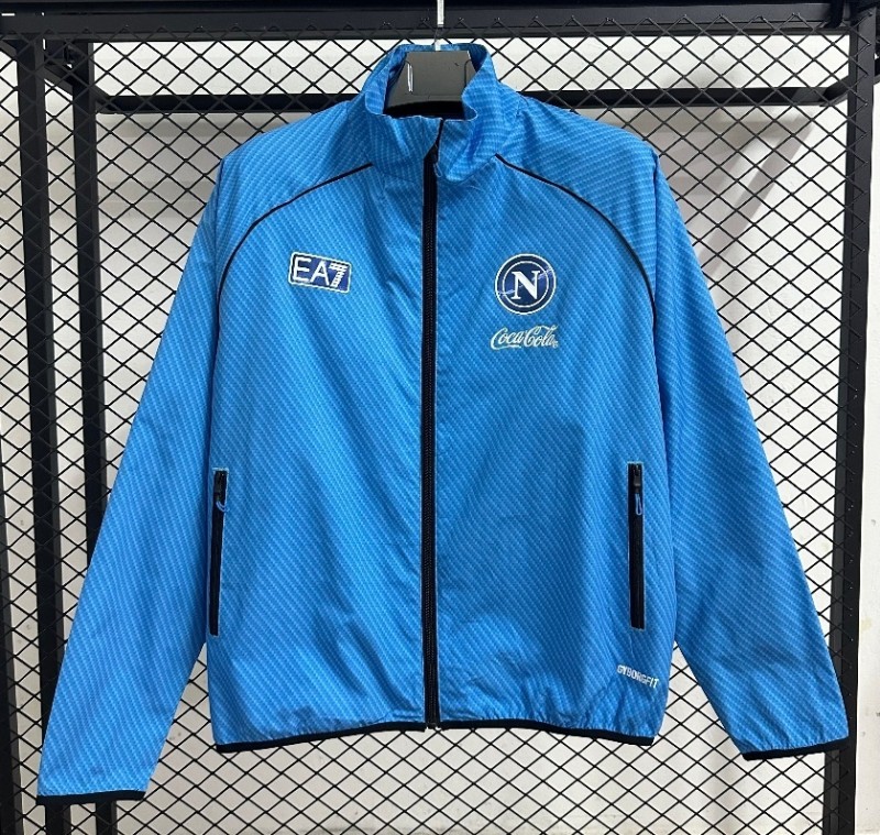 25-26 Napoli Blue Windbreaker Soccer Jersey