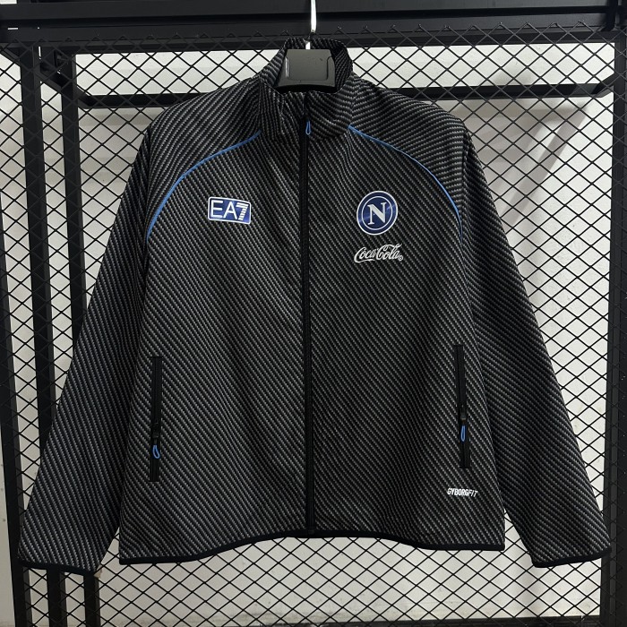 25-26 Napoli Black Windbreaker Soccer Jersey