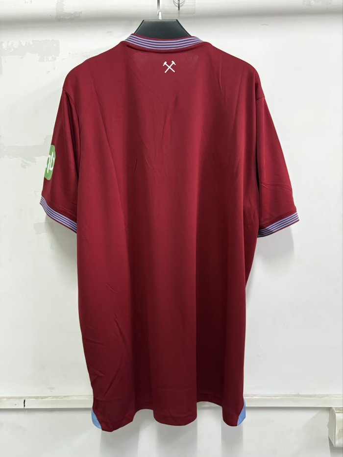 25-26 West Ham Home Fans Soccer Jersey