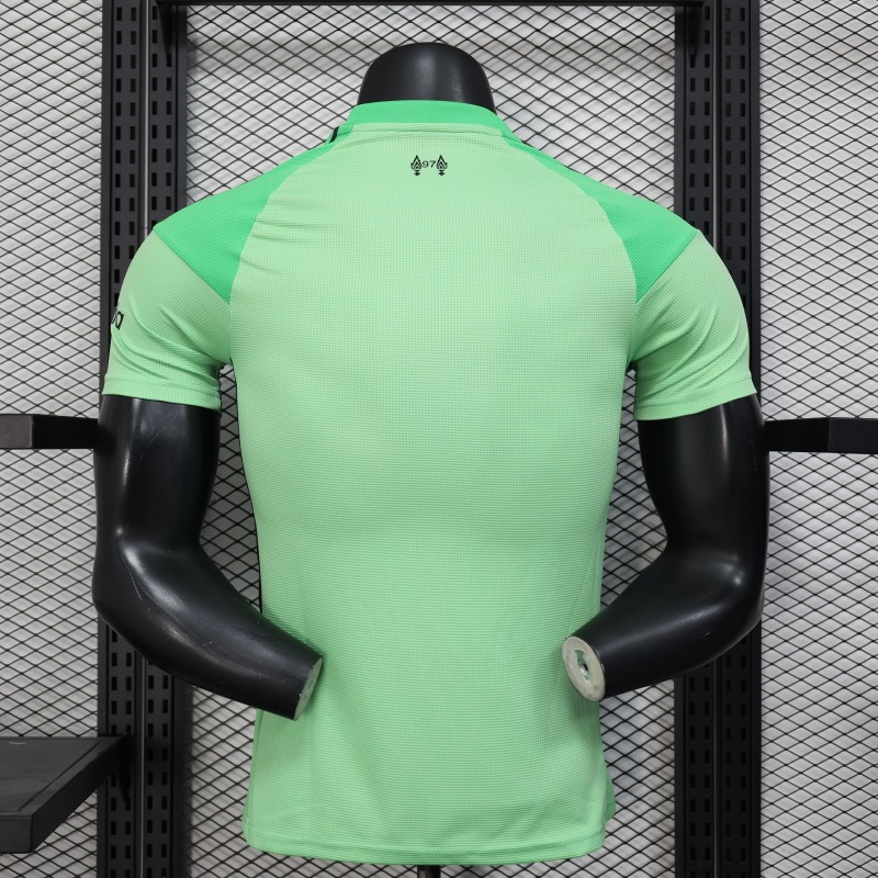 25-26 LIV Green Goalkeeper Player Version Soccer Jersey