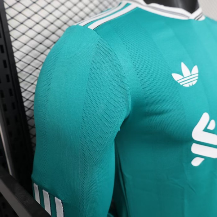 25-26 LIV Second Away Player Version Long Sleeves Soccer Jersey