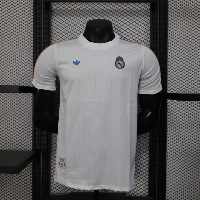 25-26 RMA White Casual Edition Player Version Training shirts