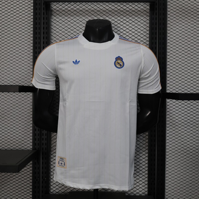 25-26 RMA White Casual Edition Player Version Training shirts