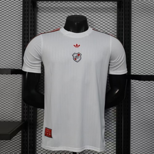 25-26 River White Casual Edition Player Version Training shirts